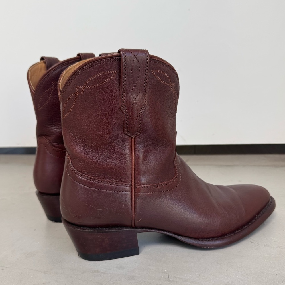Tecovas The Penny Rich Brown Leather Boots size 8 - Picture 9 of 12